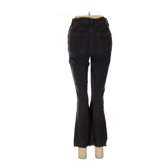 Urban Outfitters BDG High Rise Corduroy Cropped Flare Jeans | Black | Size 28 - Picture 2 of 11